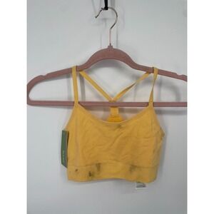 Boody Lyolyte Bra Womens Small Mango Stretch Racerback Bralette Activewear NWT